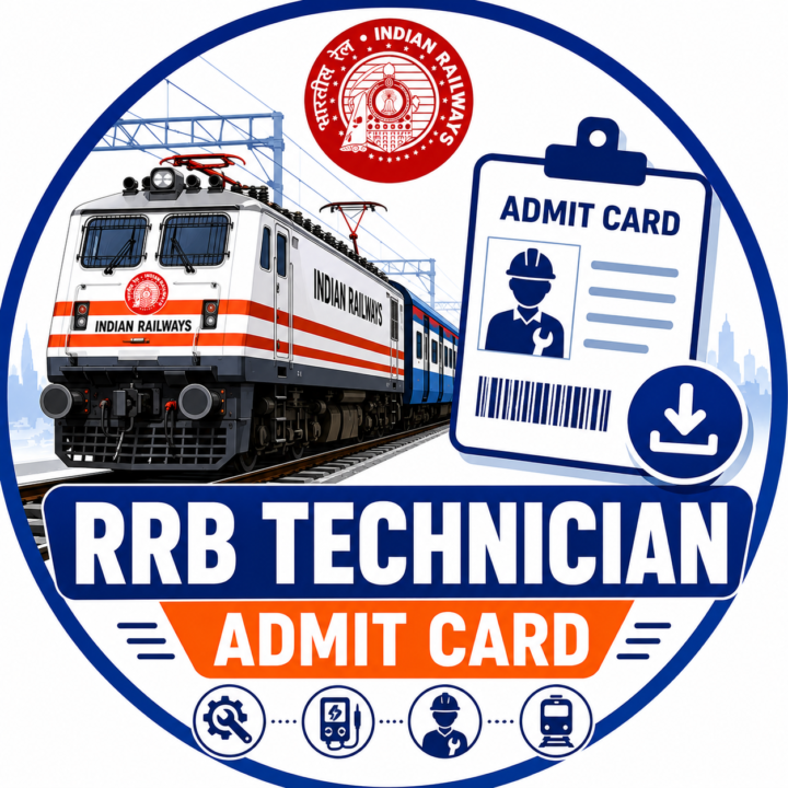 RRB technical admit Card