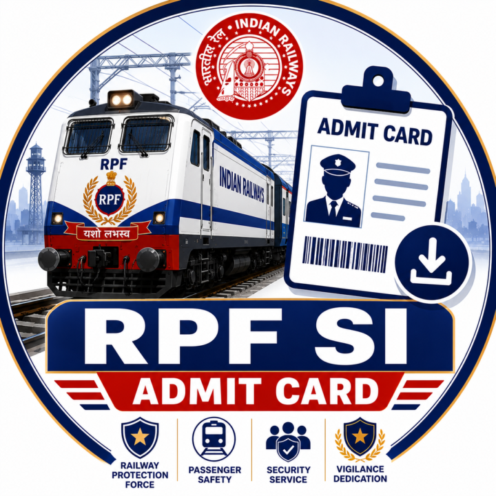 RPF SI admit Card